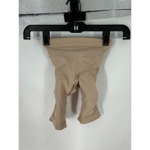 Skims Seamless Sculpt Mid‎ Thigh Shorts Women's XS Sand High Waisted Tan Stretch